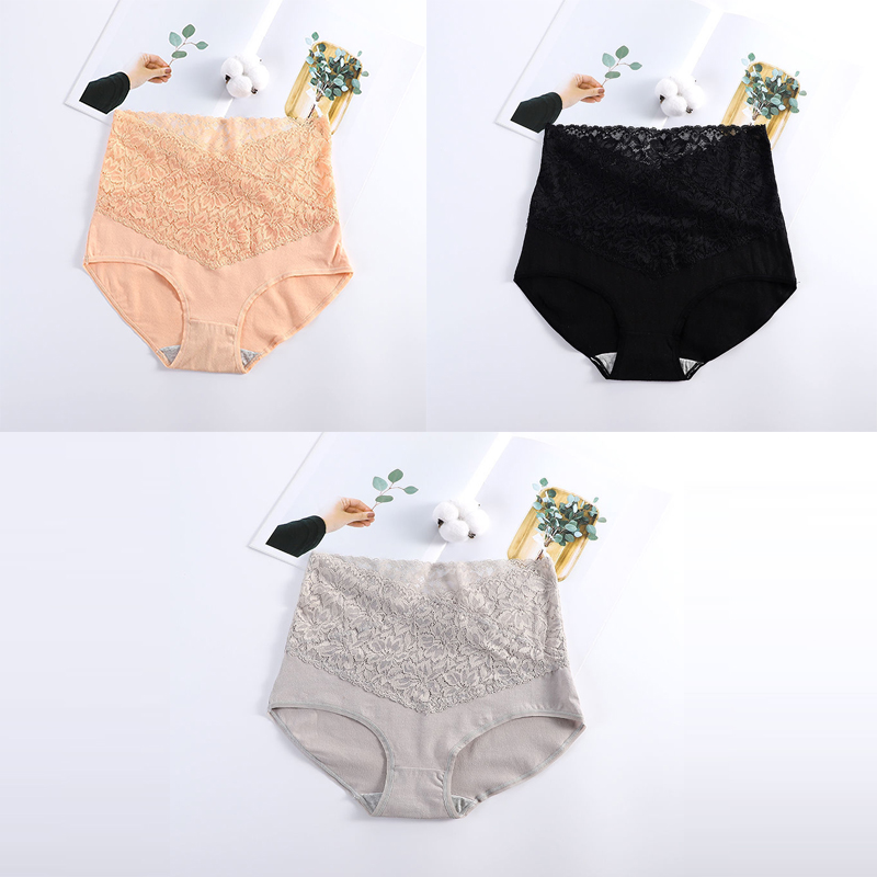 Viagebra®[Buy 1 Get 5(5pcs)]Women's High Waist Cotton Lace Panties
