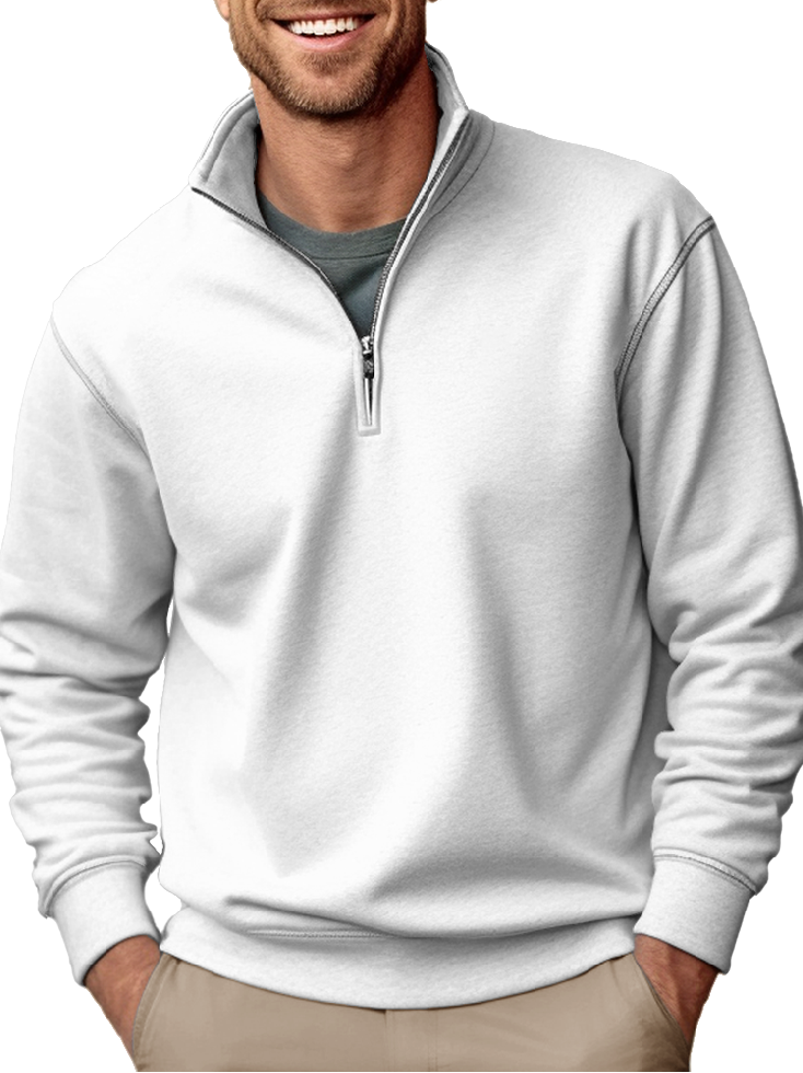 Men's Fashion Casual Zipper Padded Sweatshirt