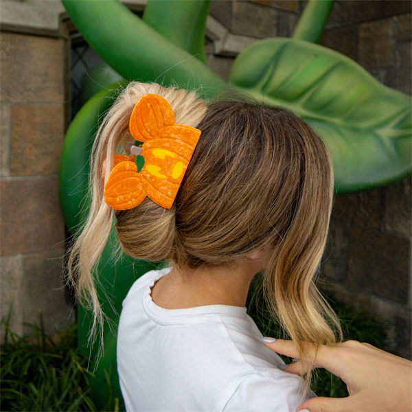 Pumpkin Park Hair Claw Clip