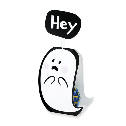 Cute Ghost Creative DIY Lollipop Decorated Card