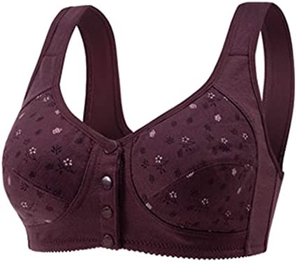 SweetFloral – Full Cotton Front Closure Bra