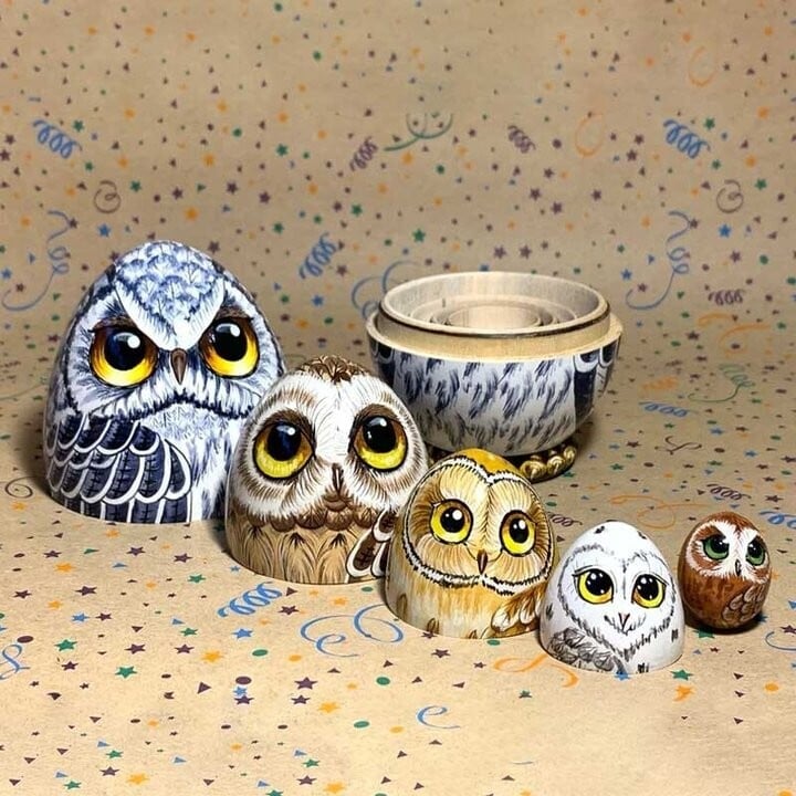 🎁 FINAL SALE-45% OFF🎁New Owl Nesting Egg/Easter Gift