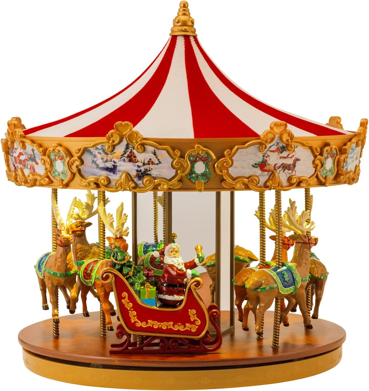 Marquee Deluxe Carousel Musical Animated Indoor Christmas Decoration