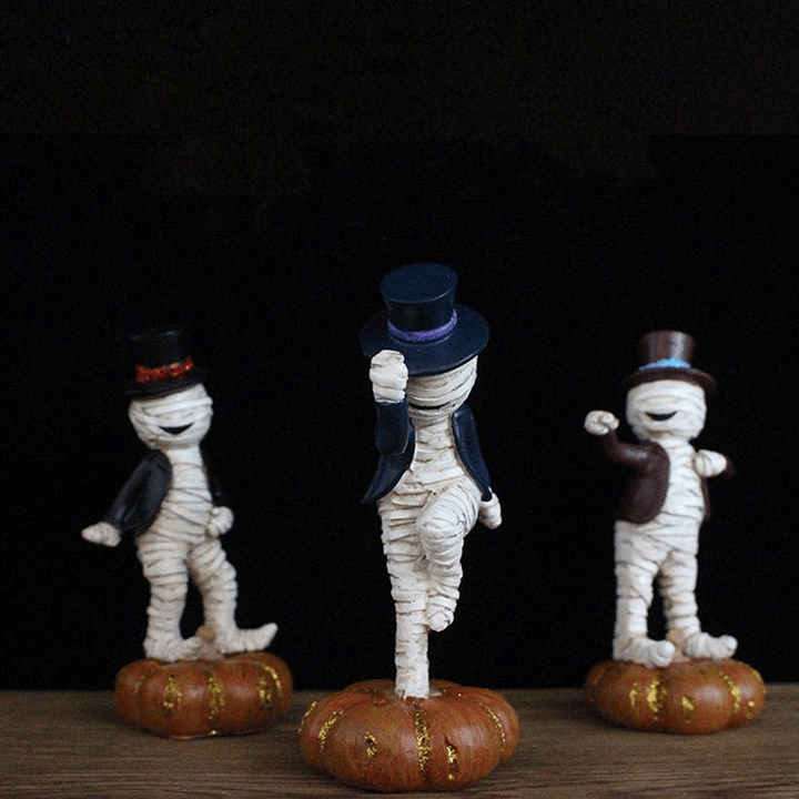 🎃Music and Dance Mummy Statues, Creative Halloween Decorations