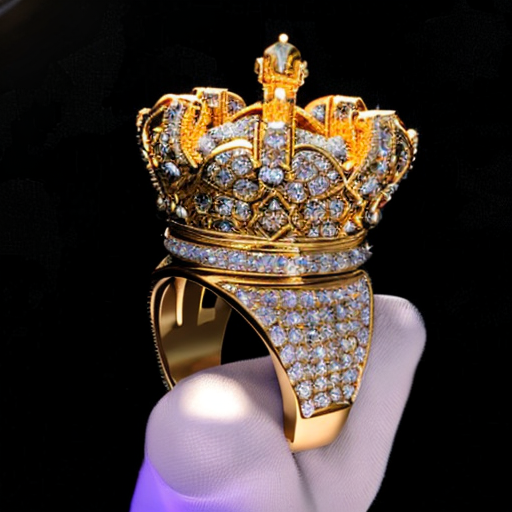 ✨Gift for him|👑14k Gold over Men's Customized King Crown Ring