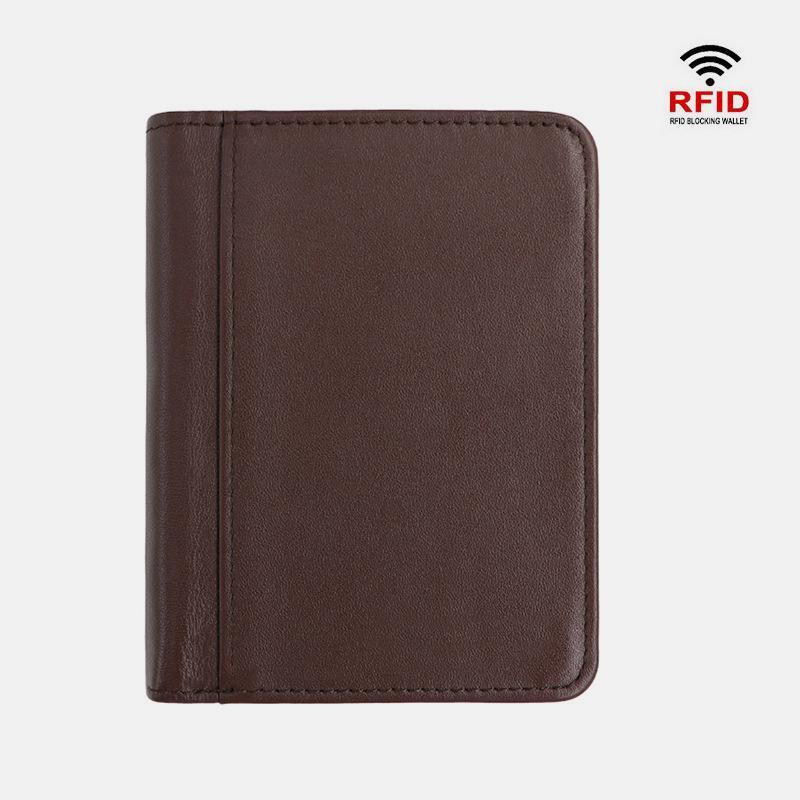 RFID Real Leather Retro Wallet
