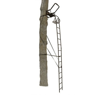 Guide Gear 15.5' Climbing Ladder Tree Stand for Hunting with Mesh Seat Hunting Gear