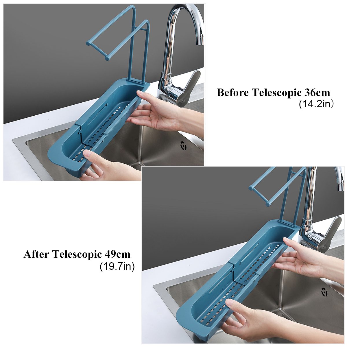 Telescopic Kitchen Basket™ - The Latest In Keeping Your Kitchen Dry, Healthy & Neat