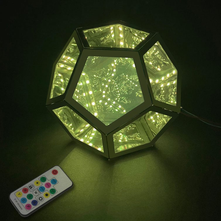 ✨3D Infinity Dodecahedron Table Lamp - A visual feast through dimensions