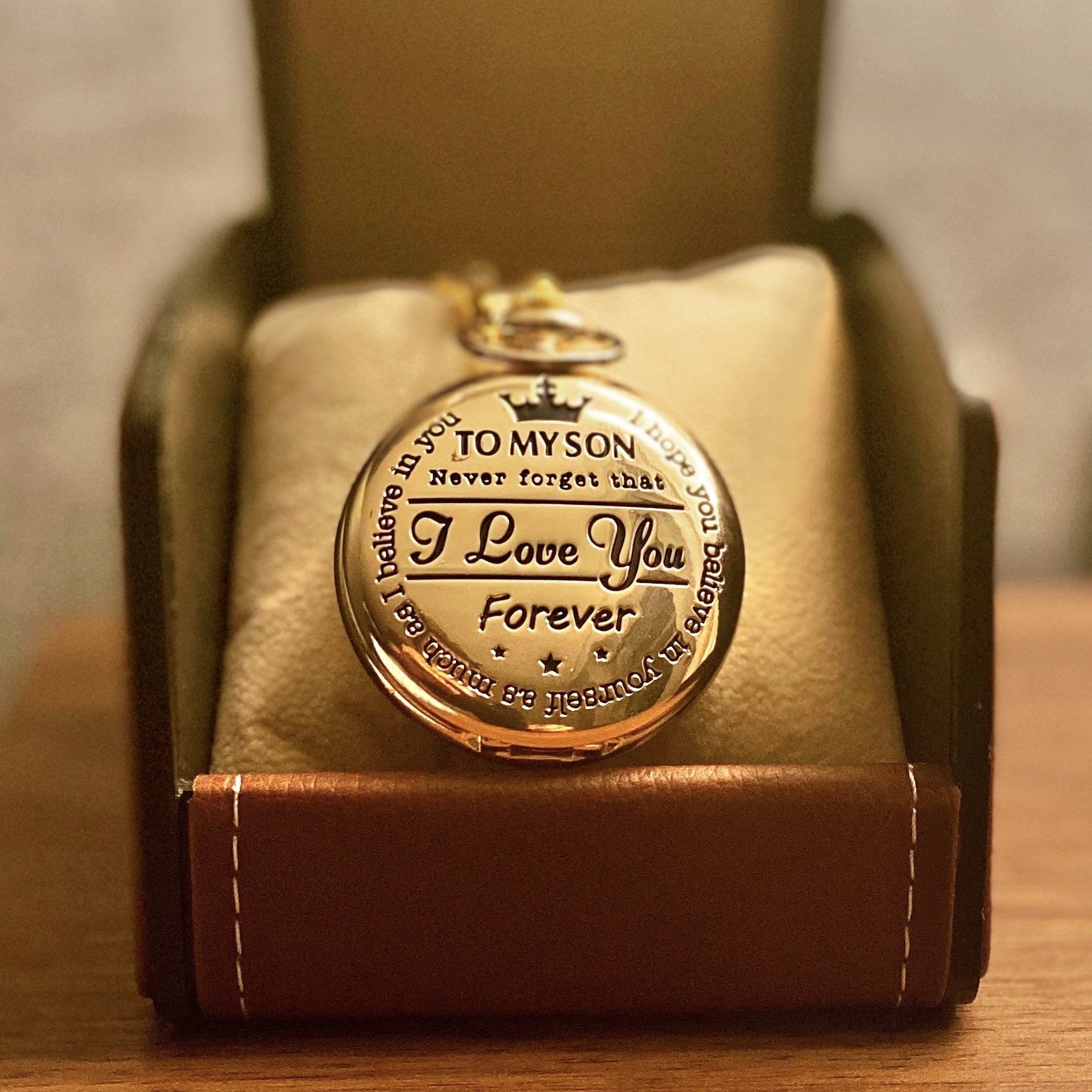 🎁New Year Sale 50% OFF - To My Son Quartz Pocket Chain Watch