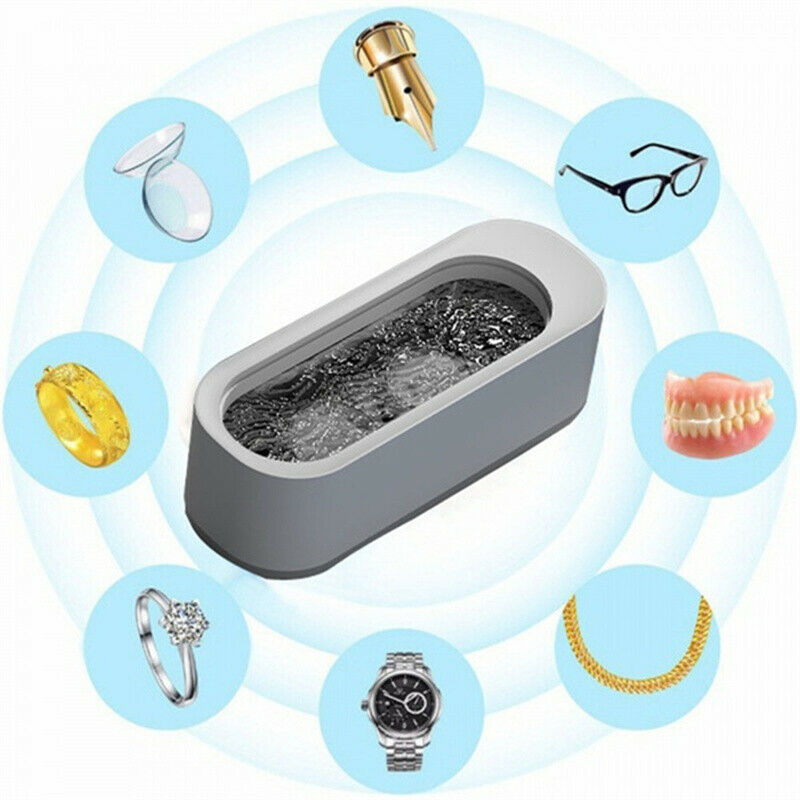 Ultrasonic Jewelry Cleaner High Frequency Vibration for Necklaces Eyeglasses