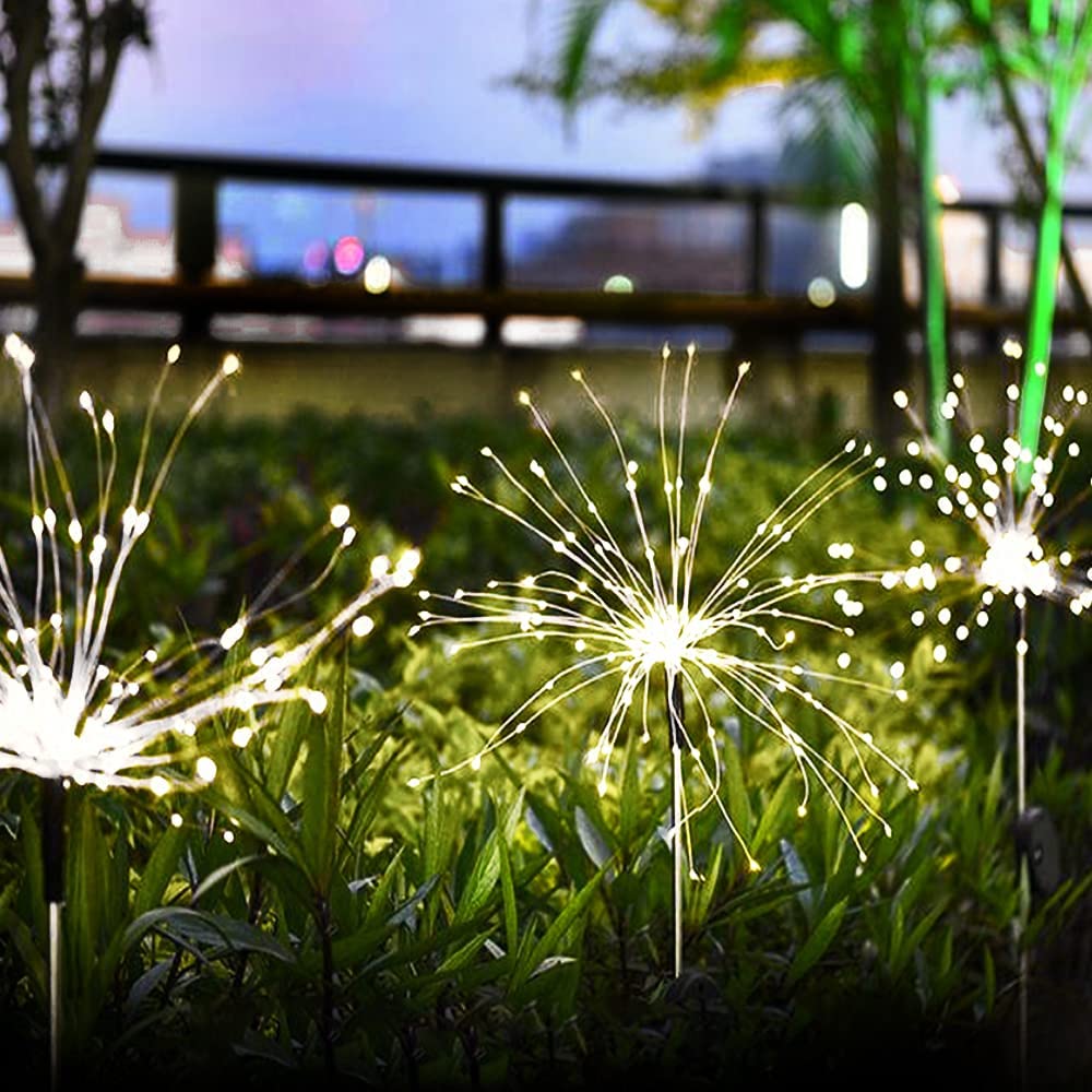 ( Last Day Promotions - 50% OFF)🔥Waterproof  Solar Garden Fireworks Lamp