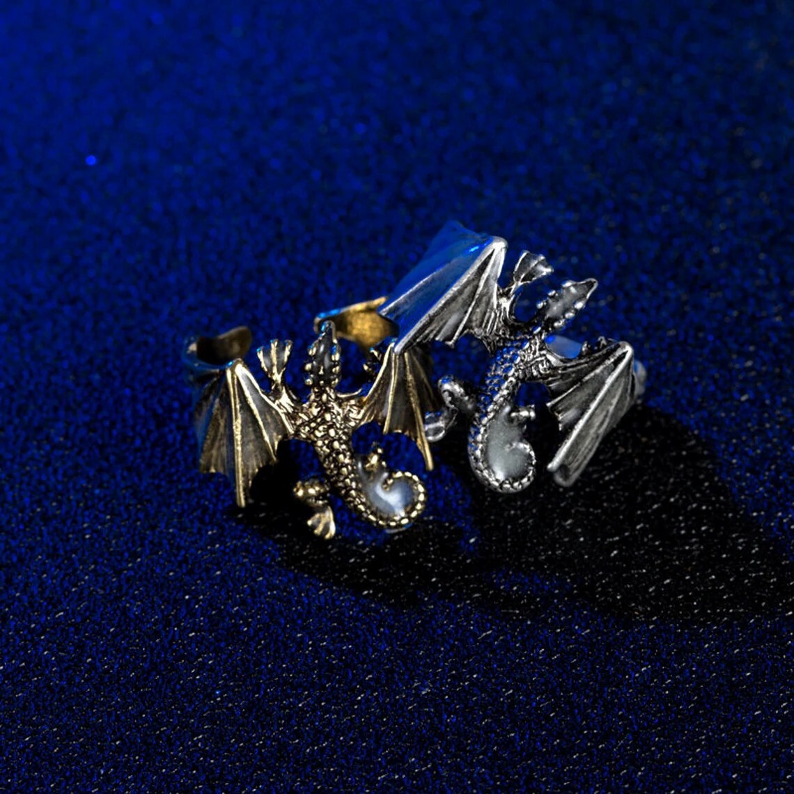 Dragon Ring | luminous dragon,  fantasy ring