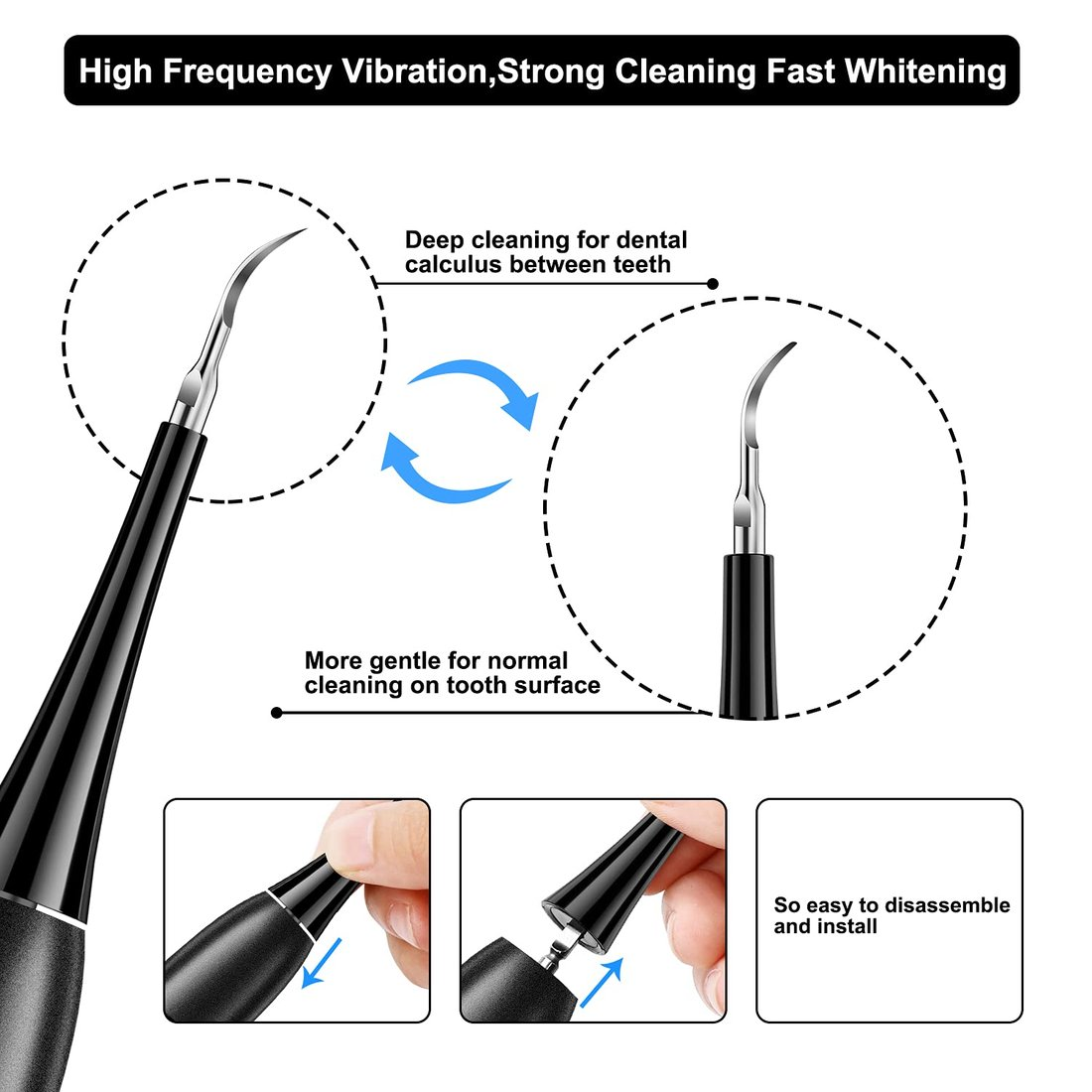 Electric Ultrasonic Dental Calculus Remover -Teeth Cleaner