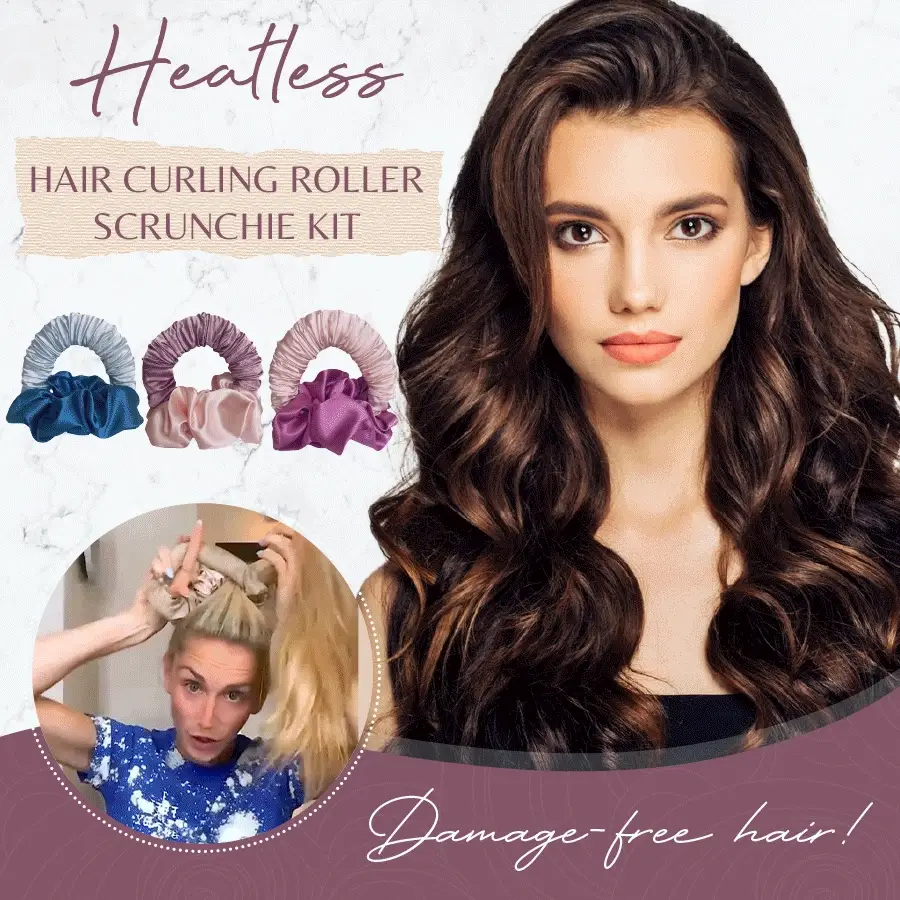 (🔥Last Day Promotion-SAVE 50% OFF) --Heatless Hair Curling Double Scrunchie(3PCS/SET)-BUY 2 SETS GET 10% OFF & FREE SHIPPING