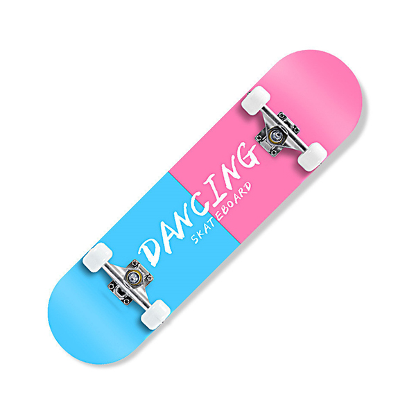 Chicinskates Four-Wheel Pink Road Adult Skateboard