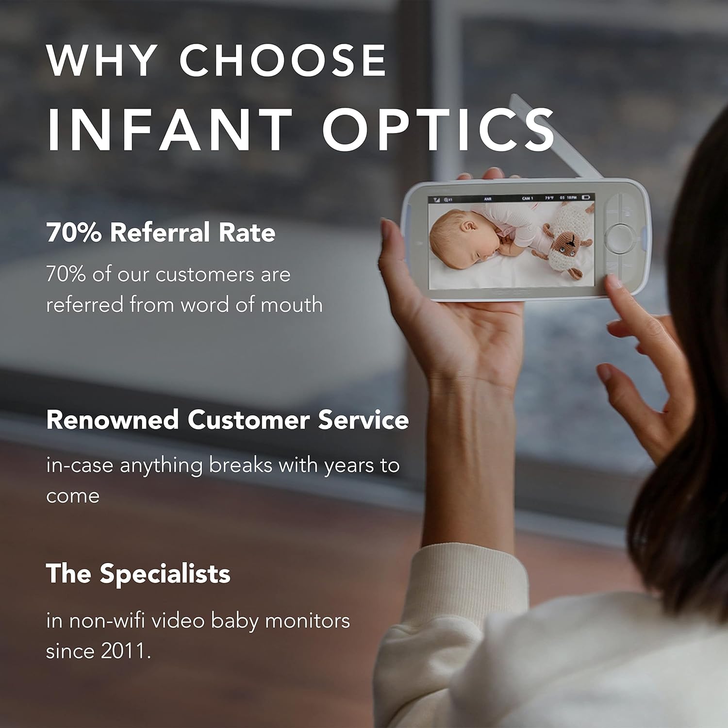 Infant Optics Video Baby Monitor 720P HD Resolution 5