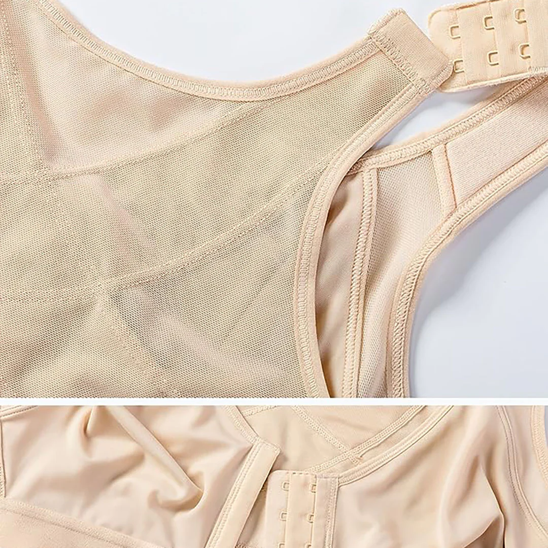 CURVEBRA – Last day 70% OFF – Front Closure Posture Wireless X-Shaped Back Support Full Coverage Bra