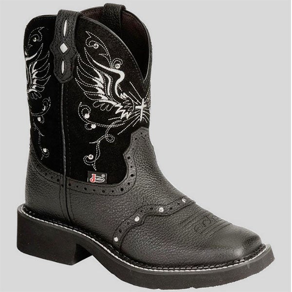 Chicinskates Men's Square Toe Embroidery Cowboy Boots