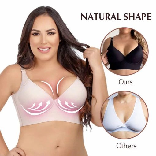 Deep Cup Bra Hide Back Fat With Shapewear Incorporated-Black（Buy 1 Get 1 Free）