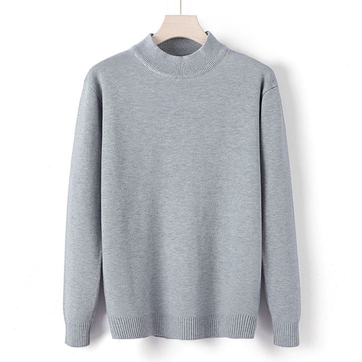 Men's Half Turtleneck Sweater - Casual Knit Pullover Clothing