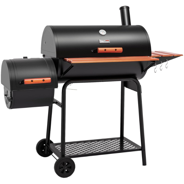 Royal Gourmet 30 Barrel Charcoal Grill with Side Table 627 Square Inches