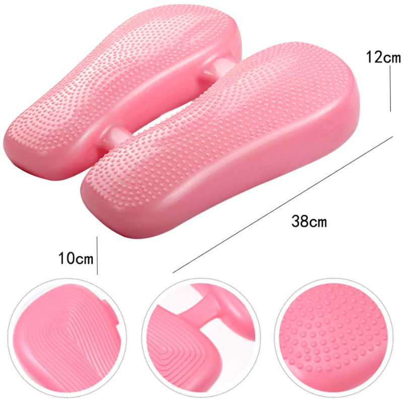 Mini Inflatable Balance Stepper - Double Sided Massage Particles Foot Peddle Exerciser For Diverse Training