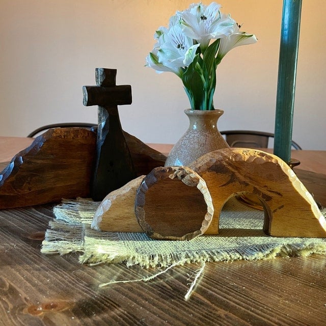 The empty tomb Easter Scene and Cross🔥Easter Hot Sale