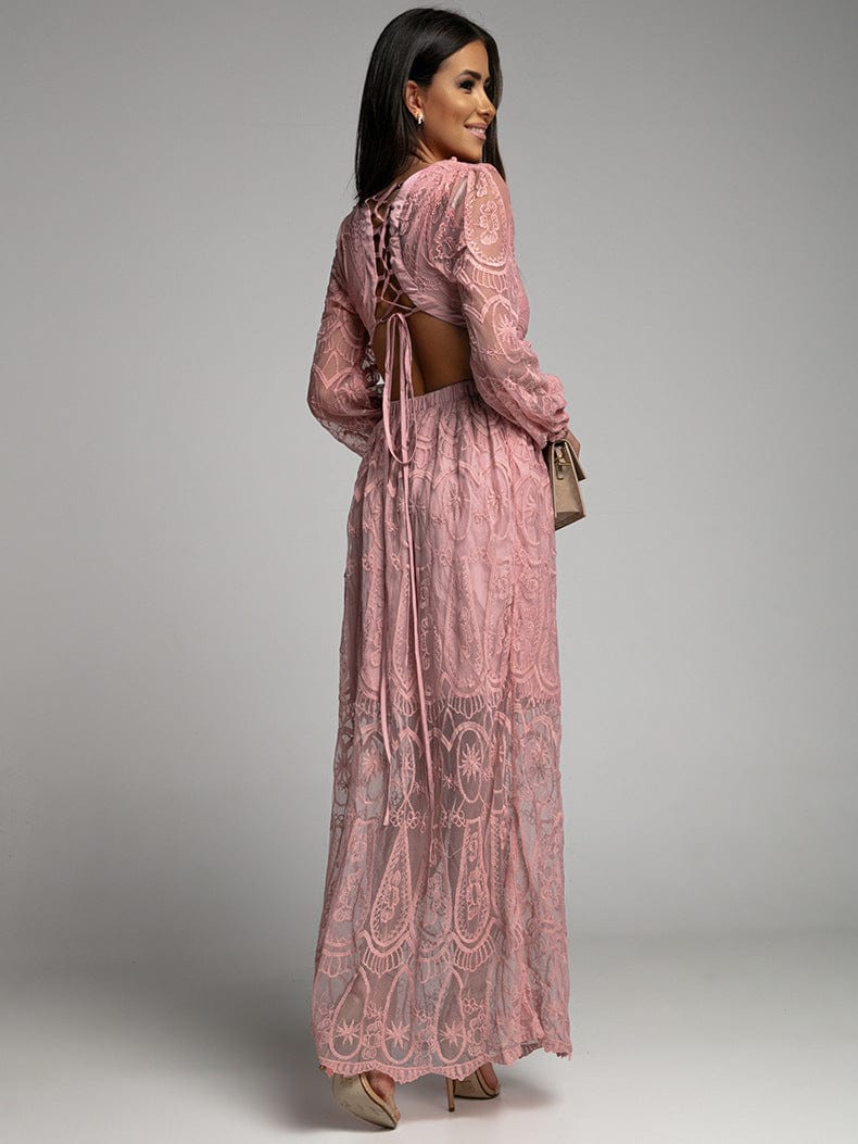 Whispers in the Breeze Lace Maxi Dress