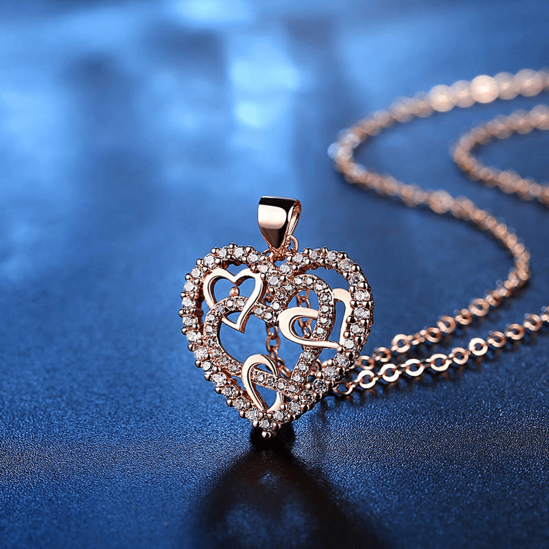 🔥 Last Day Promotion 75% OFF 🎁Interlocking Hearts Necklace - 👩‍❤️‍👩''Sisters of my soul & Friends of my heart''💕