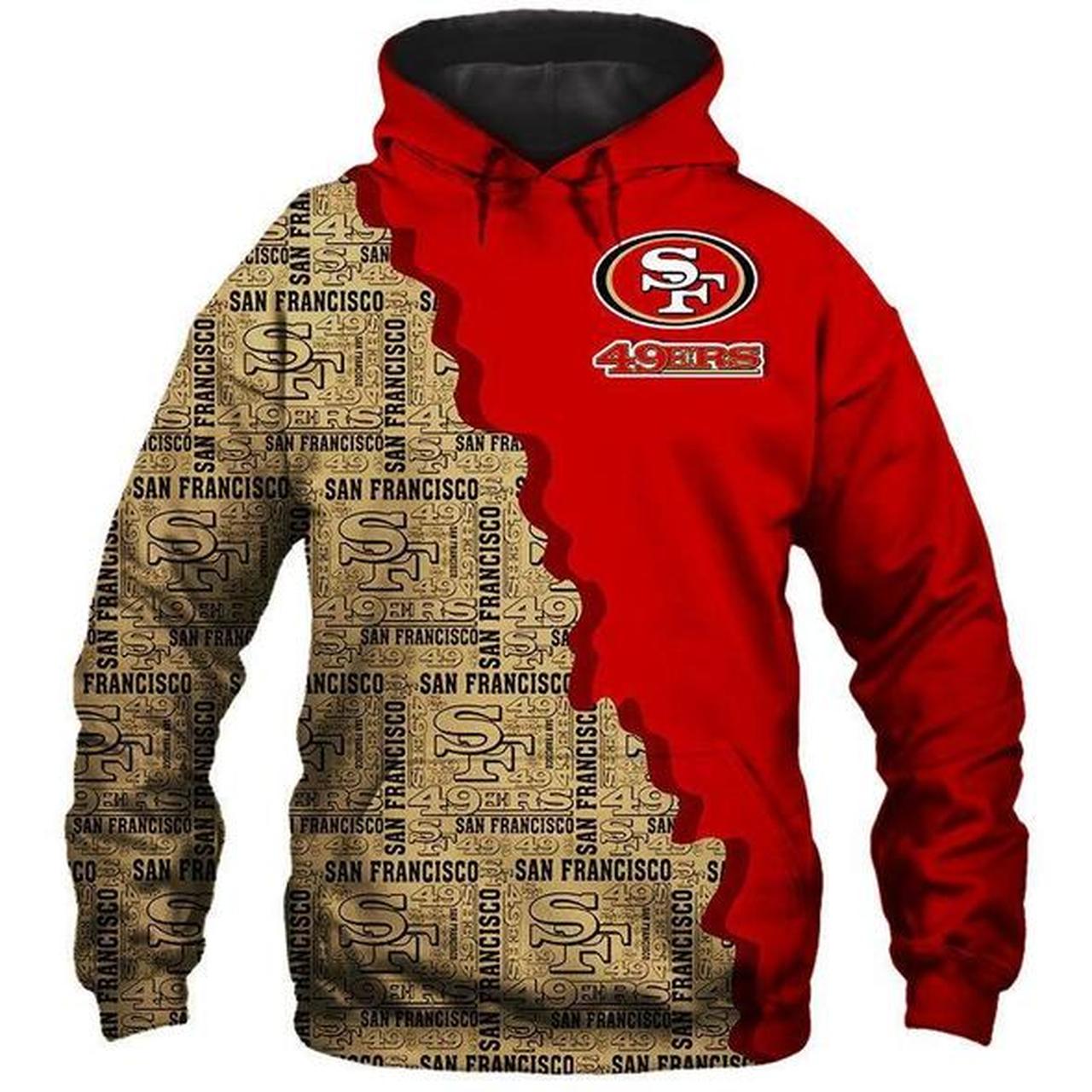 SAN FRANCISCO 49ERS 3D HOODIE SSFF49013