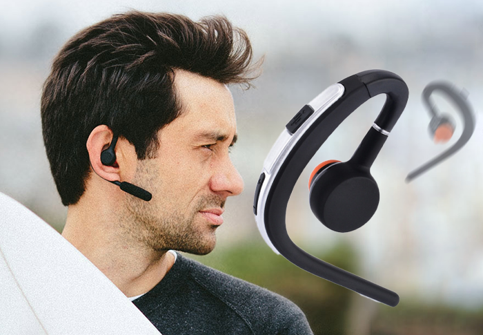 Innovative Noise-Cancelling Wireless Bluetooth Headset - Dual Mic HD Voice & Ultimate Comfort Earpiece