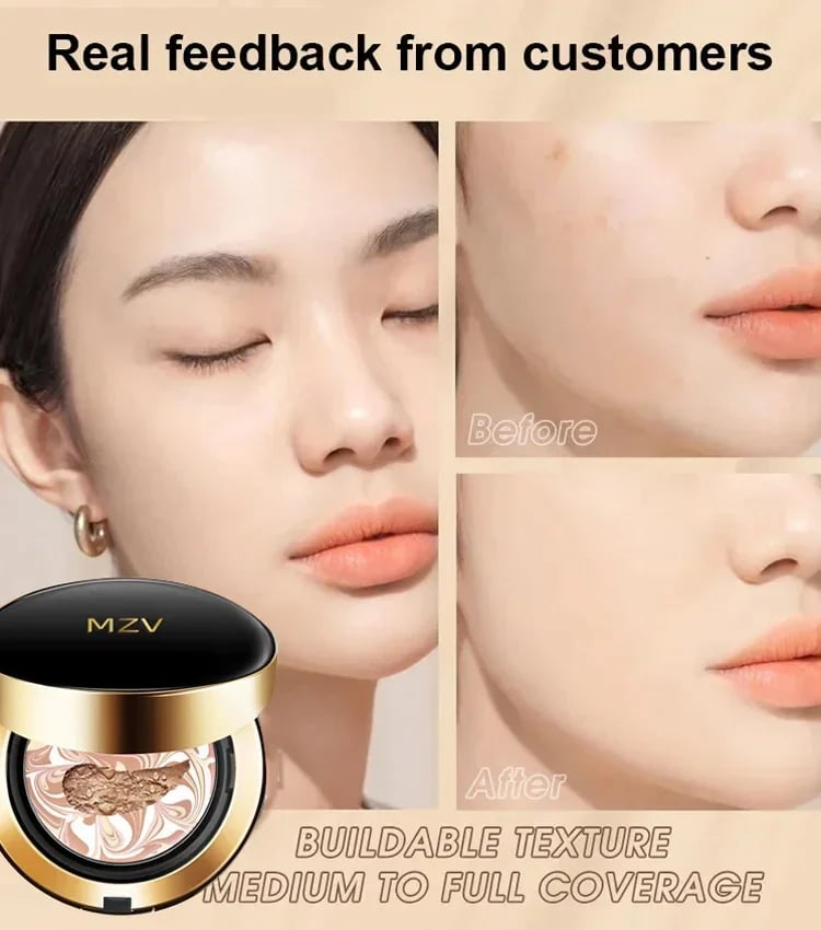 🔥Last Day Promotion 70% OFF🔥-Water Bead Tricolor Latte Concealer Cushion