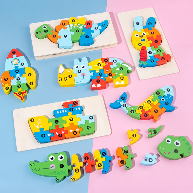 (🔥NEW YEAR HOT SALES 50% OFF)Three-dimensional wooden puzzle for children-BUY 2 GET 10% OFF