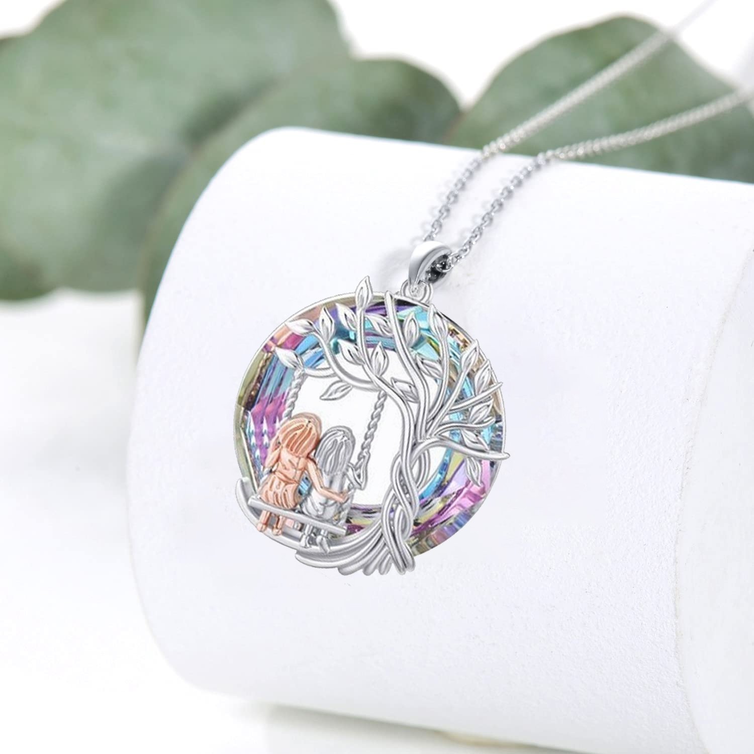 Last Day 49% OFF--🎁925 Sterling Silver Tree of Life Sisters Necklace