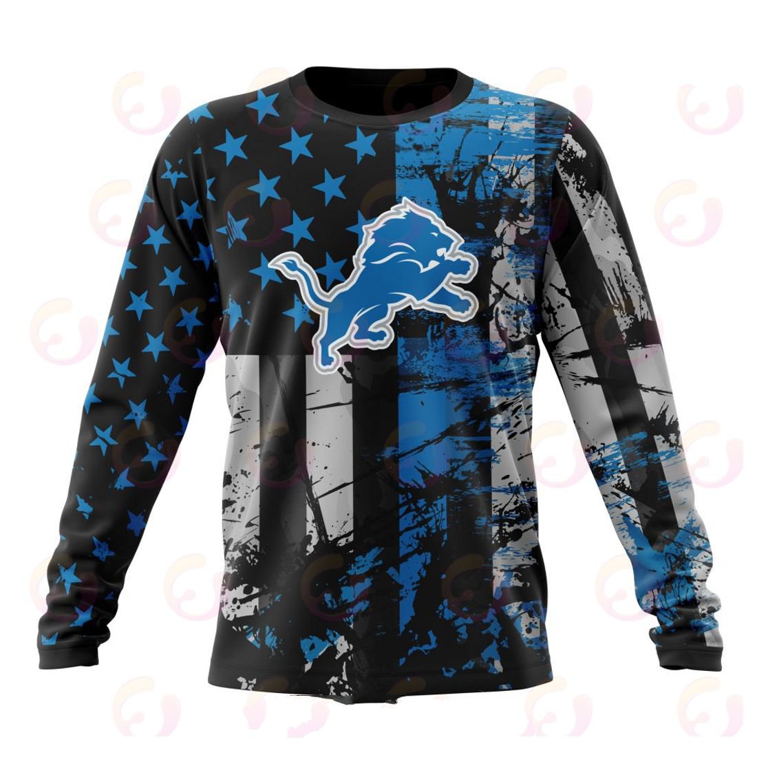 DETROIT LIONS 3D HOODIE JERSEY FOR AMERICA