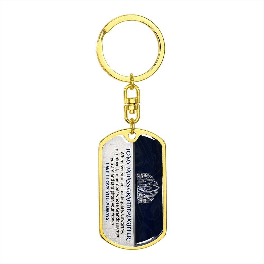 (ALMOST SOLD OUT) Keepsake for  Granddaughter Keychain - LIMITED QUANTITIES AVAILABLE