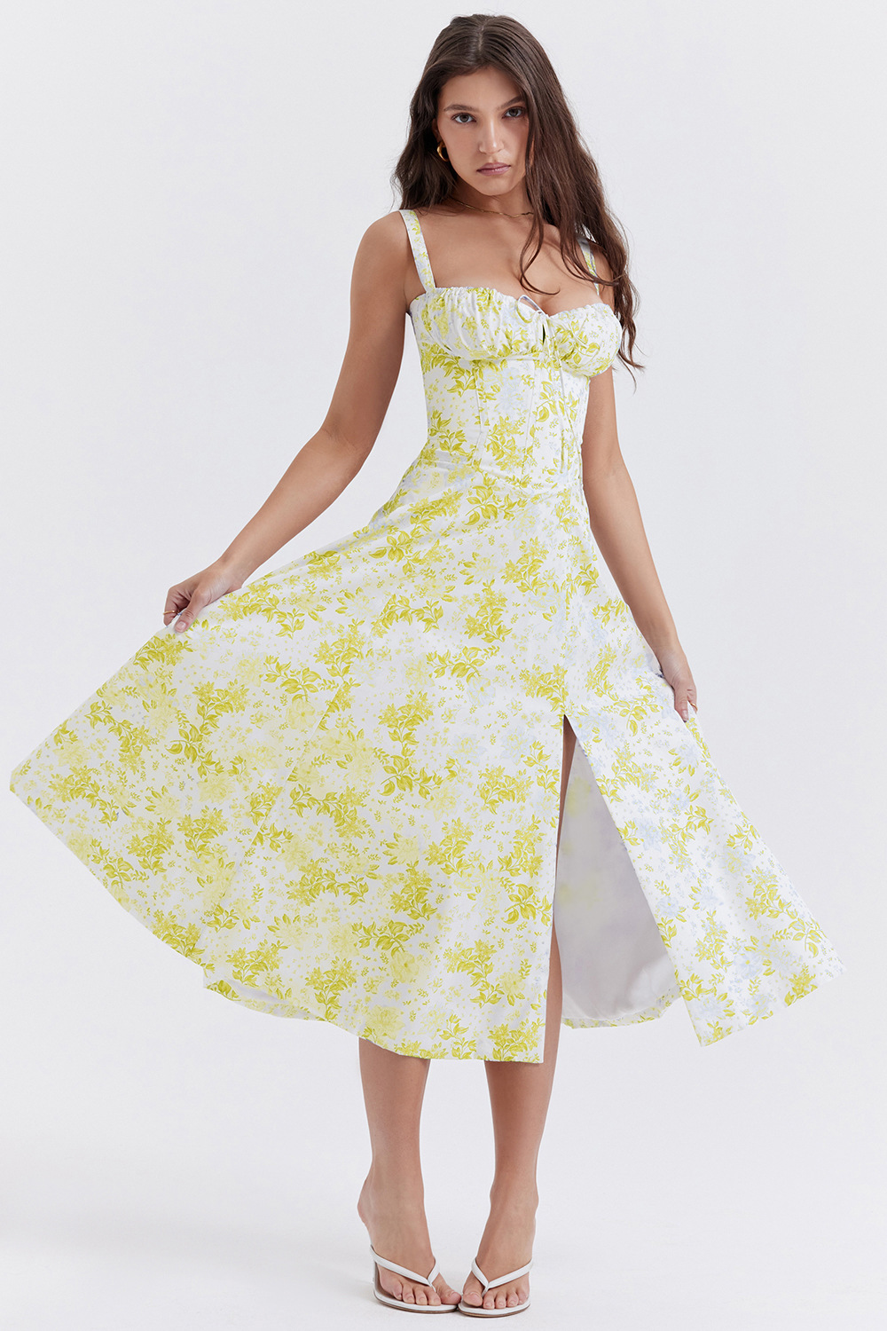 👗Comfortable Beauty-No underwire-Print Bustier Sundress😍Fits All Sizes Up To 4XL & 50% OFF