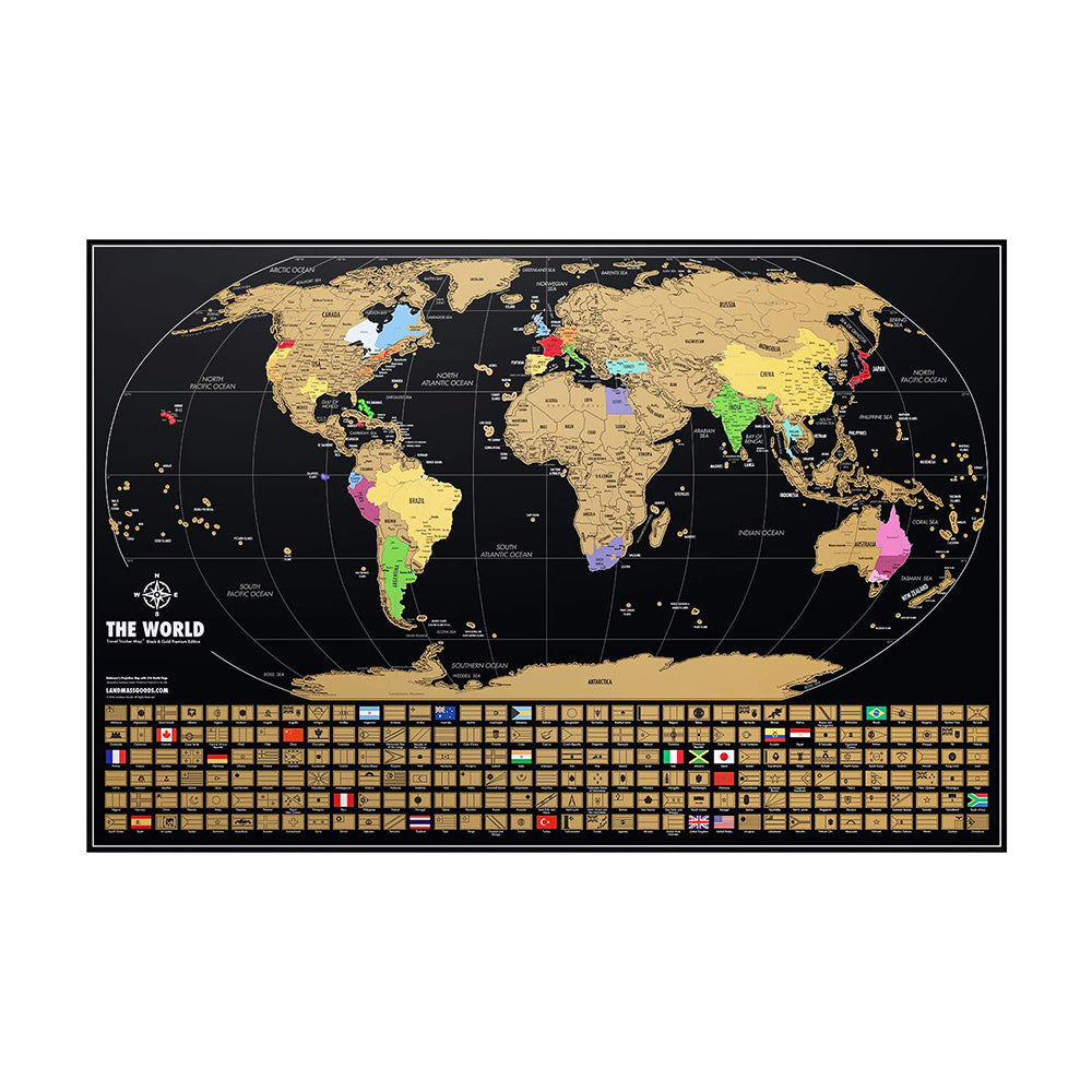 50%OFF⭐️Scratch Off Map Of The World Large Size Upgraded Version