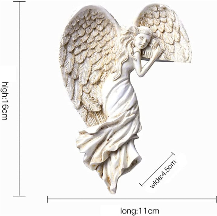 (🔥HOT SALE NOW 49% OFF) - 👼Door Frame Angel Wing Sculpture Retro Wall Decoration Frame Angel