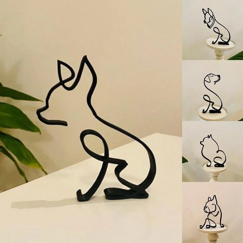🎁Perfect Gift🎁 -- Modern Minimalist Art Dog Decorations for The Home