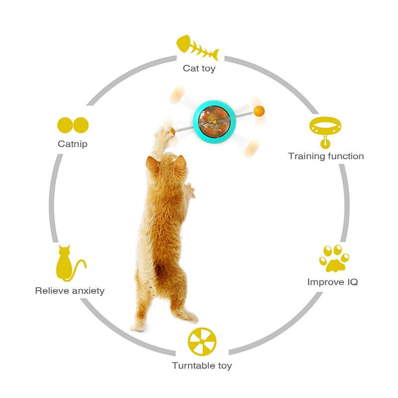 Interactive Cat Toy With Strong Suction Cup