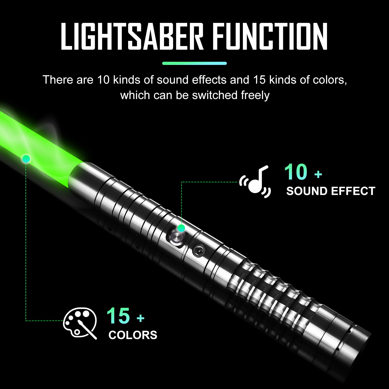 Adjustable Metal Handle RGB Lightsaber