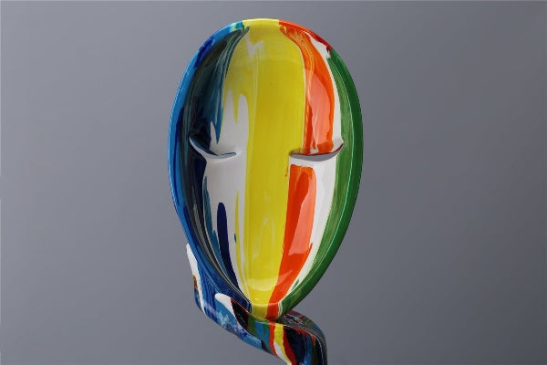 Colorful Painted Thinking Face