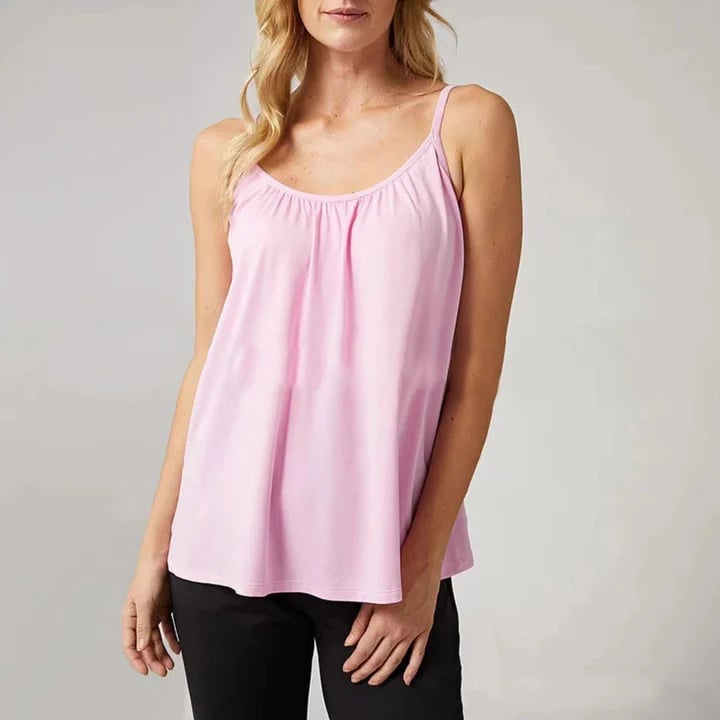 Loose-fitting Tank Top With Built-in Bra