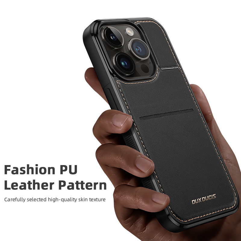 PU Leather Magnetic Card Holder Case Cover for iPhone