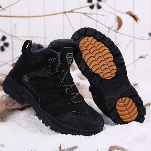 Chicinskates Men's Wear-Resistant Warm Hiking Shoes