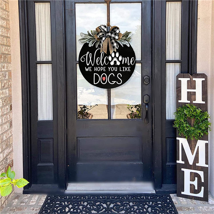 (Last Day Promotion-SAVE 50% OFF) 18″ Front Door Welcome Wooden Sign - Buy 2 Free Shipping
