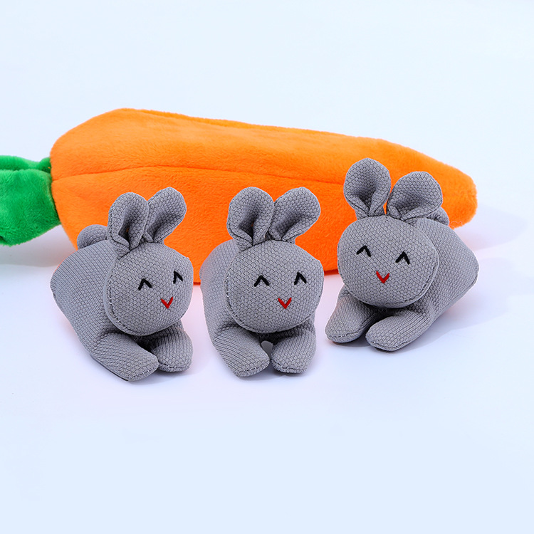 🎁Early  Easter Sale- 50%OFF🎁Hide-and-Seek Bunnies in Carrot Pouch