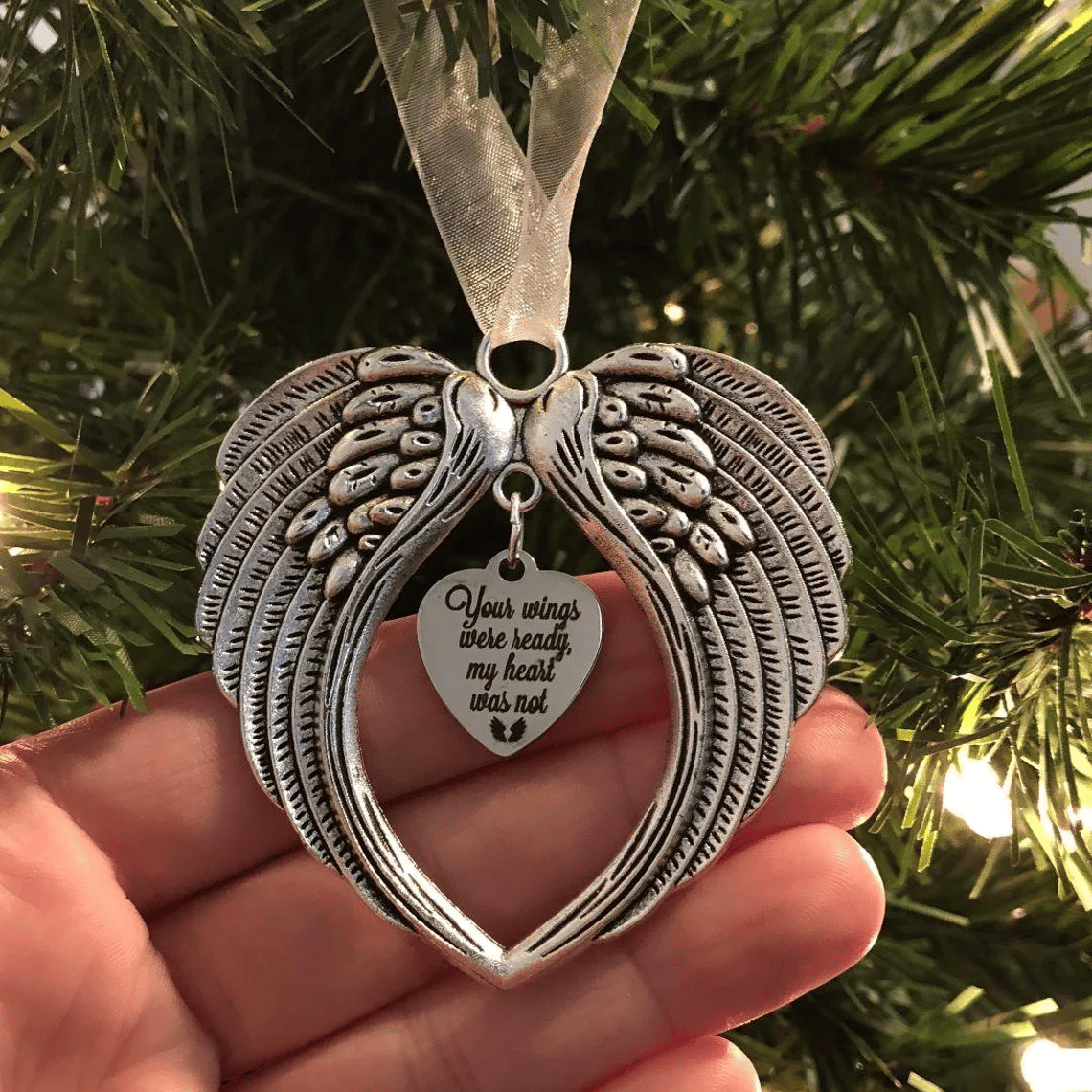 Christmas Ornaments Angel Wings - Memorial Christmas Gift💖